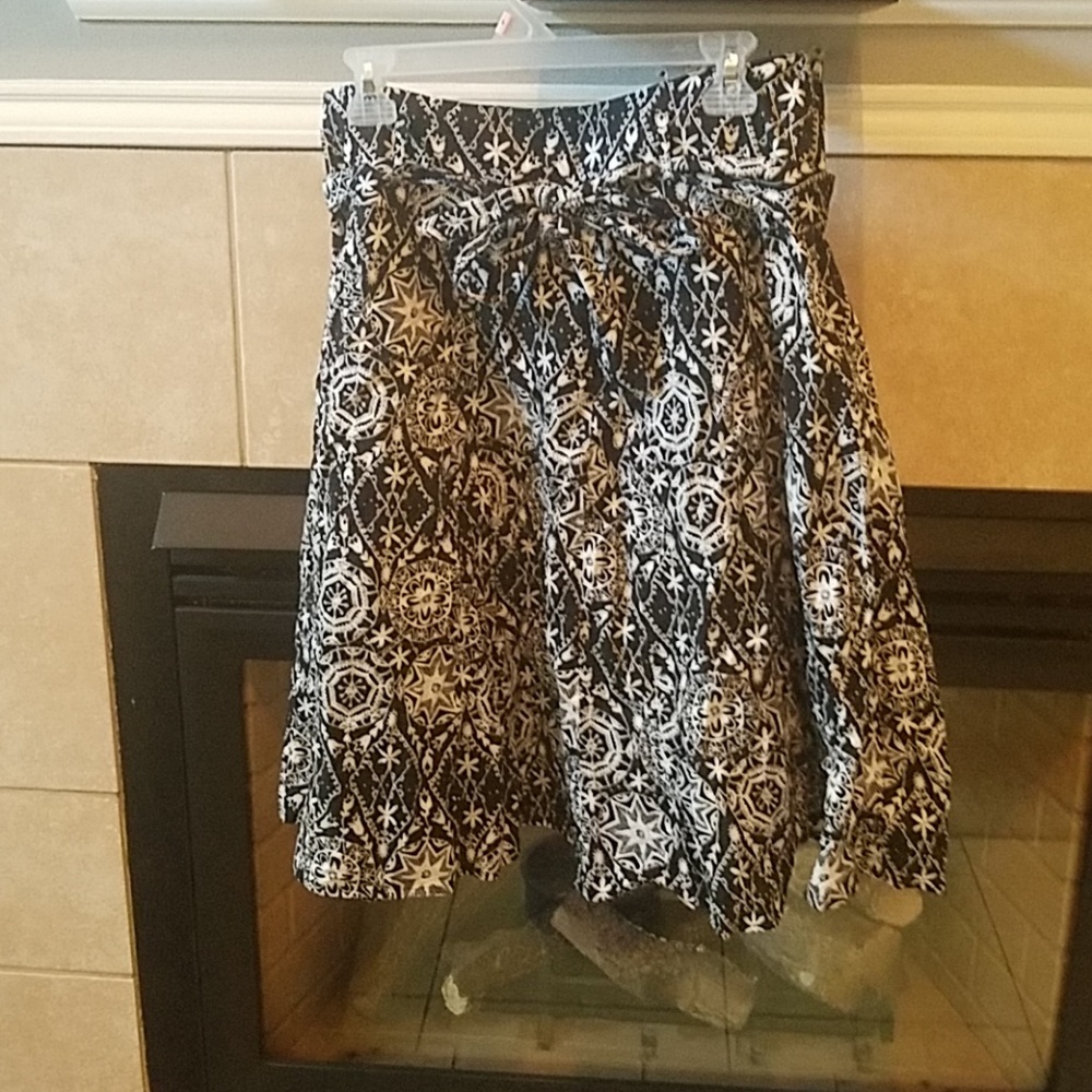 Black and white skirt